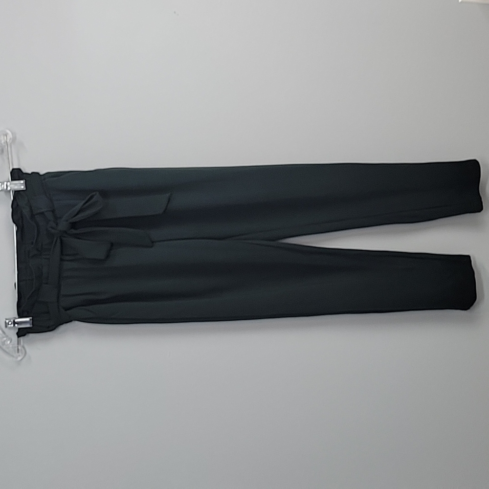 SA103 Reset By Jane Slim High Waist Belted Pants in Green